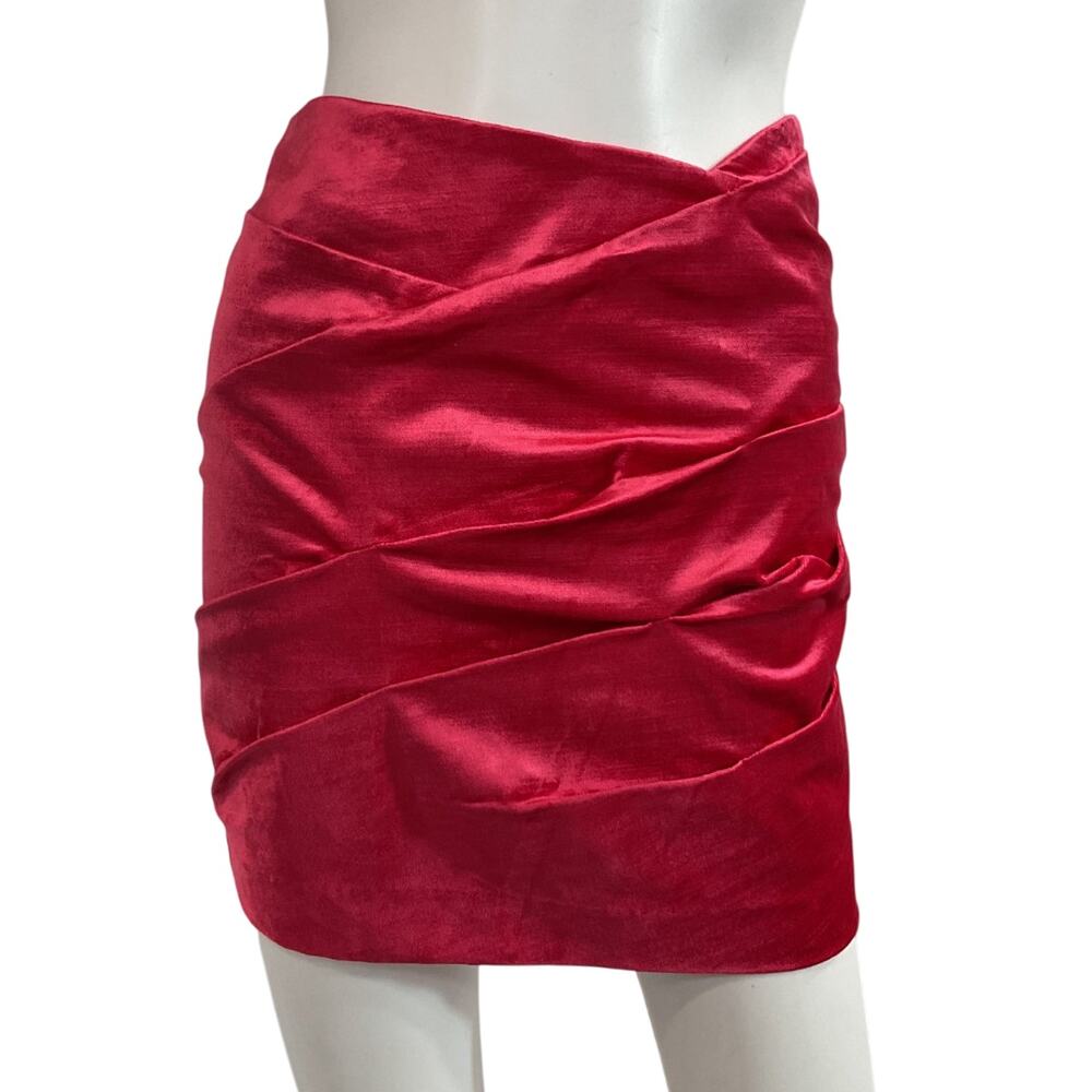Nbd Ruched Pink Ivana Mini Skirt Size XS NWT - Picture 2 of 5